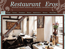 Tablet Screenshot of erosrestaurantdk.com